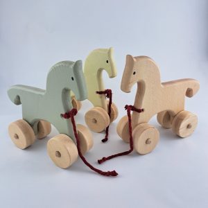 Cheval a tirer en bois d'hêtre