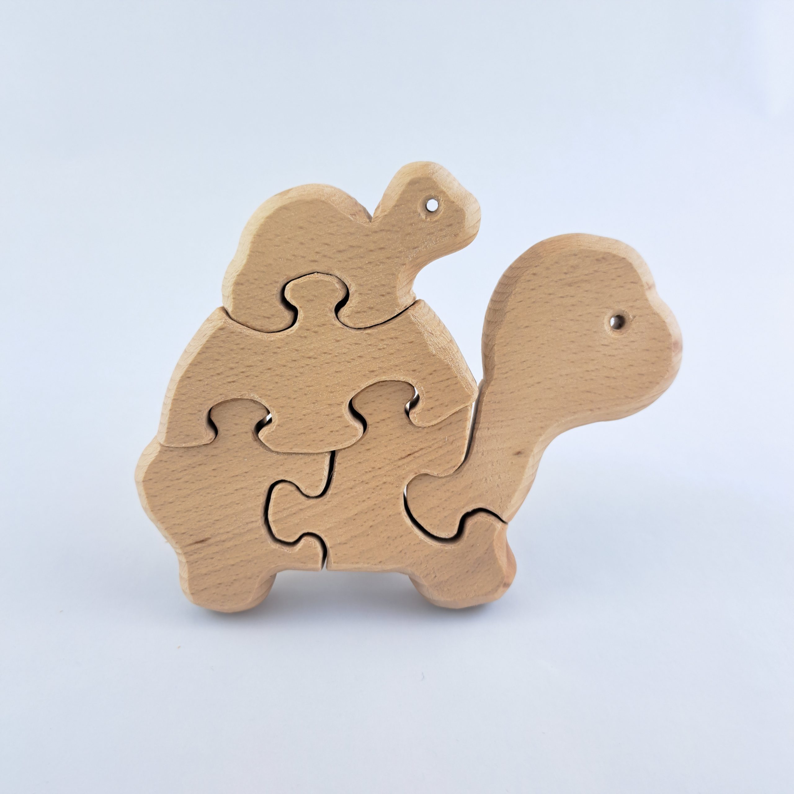 Puzzle de Tortue en bois d'hêtre